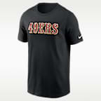 Playera imprescindible Nike de la NFL marca denominativa para hombre 49Ers