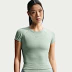 나이키 프로 심리스 여성 드라이 핏 티셔츠