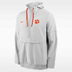 Clemson Sideline Anorak Men's Nike College 1/2-Zip Hooded Jacket