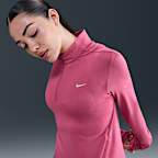 Playera de correr Dri-FIT UV de cierre de 1/4 para mujer Nike Swift