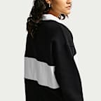 Nike Studio Fleece Medium Weight Women's Oversized Rugby Sweatshirt
