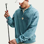 Haut de golf oversize à demi-zip Nike Fairway Fresh Therma-FIT pour homme