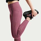 Nike Swift 7/8-løbeleggings med høj talje og lommer til kvinder