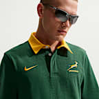 Camisola de râguebi de manga curta do equipamento principal Springboks para homem