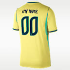 Brazil 2026 Stadium Home Men's Nike Dri-FIT Soccer Replica Custom Jersey By You