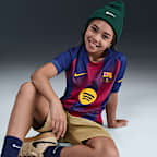 F.C. Barcelona 2025/26 Match Home Older Kids' Nike Dri-FIT ADV Football Authentic Shirt