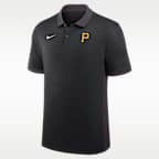 Polo Nike Dri-FIT de la MLB para hombre Pittsburgh Pirates Authentic Collection Striped Victory