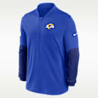 Los Angeles Rams Feel The Pressure Men's Nike Dri-FIT NFL 1/2-Zip Top