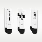 Calcetines largos de básquetbol para niños Nike Elite (3 pares)