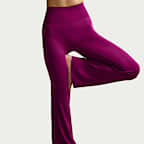 Nike Zenvy Women's High-Waisted Flared Leggings with No Front Seam