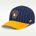 Gorra Nike de la MLB ajustable con estructura A-Frame para hombre Milwaukee Brewers Cooperstown Rise