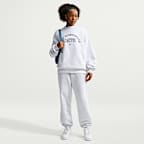 Nike Studio Fleece Orta Kalınlıkta Oversize Kadın Crew Üst