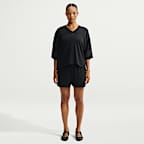 NikeSKIMS Stretch Knit Women's Oversized V-Neck Top
