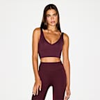 NikeSKIMS Matte Women's V-Neck Long-Line Bra