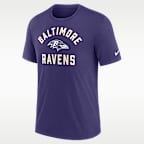Playera Nike de la NFL para hombre Baltimore Ravens Favorable Timeline