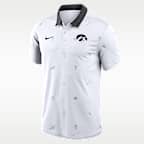 Polo universitario Iowa Vapor Pattern para hombre con tecnología Nike Dri-FIT