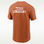 Playera universitaria Nike para hombre Texas Campus Local Madness