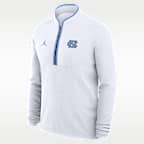North Carolina Victory Men's Jordan Brand Dri-FIT College 1/2-Zip Long-Sleeve Top