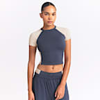 NikeSKIMS Matte Shine Mix Women's Short-Sleeve Crop Top