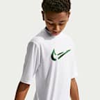 Playera de manga corta Dri-FIT UV para niño talla grande Nike Swim Hydroguard