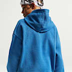 Sudadera con gorro de básquetbol de tejido Fleece oversized para niños talla grande Nike Sportswear