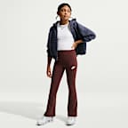 Nike Sportswear Classic Girls' High-Waisted Flared Leggings