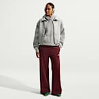 Pants de tiro medio y pierna amplia para mujer Nike Studio Fleece Medium Weight