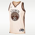 Jersey Nike de la NBA Swingman para niños talla grande Stephen Curry Golden State Warriors City Edition