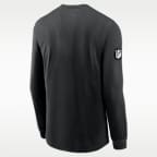 New York Jets Sideline Team Issue Men's Nike Dri-FIT NFL Long-Sleeve T-Shirt