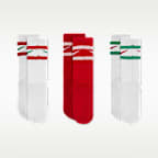 Calcetas para niños talla pequeña Striped Feather Nike (3 pares)