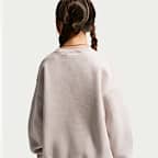 Nike Sportswear Studio Older Kids' (Girls') Oversized Crew-Neck Sweatshirt