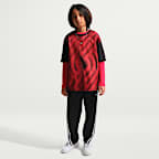 Playera de manga corta para niños talla grande Portland Trail Blazers Nike Edge 26