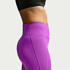 Damskie legginsy 7/8 z wysokim stanem bez przedniego szwu Nike Universa