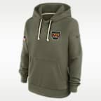 Washington Commanders Salute to Service Sideline Women's Nike Dri-FIT NFL Pullover Hoodie