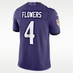 Zay Flowers Baltimore Ravens Men's Nike Dri-FIT NFL Limited Jersey