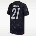 Jersey Nike Fútbol Dri-FIT para niños talla grande Timothy Weah USMNT 2026 Stadium Away