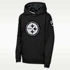Pittsburgh Steelers Salute to Service Sideline Club Big Kids' Nike NFL Pullover Hoodie