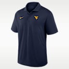 West Virginia Primetime Victory Plus Men's Nike Dri-FIT College Polo