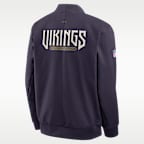 Minnesota Vikings Rivalries Collection Sideline Men's Nike NFL Full-Zip Bomber Jacket
