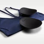 Bra deportivo acolchado de baja sujeción con cuello en V para mujer Nike Indy