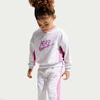 나이키 베이비 프렌치 테리 컬러블록 투피스 크루 세트