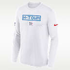 Houston Texans Rivalries Collection Sideline Legend Big Kids' Nike Dri-FIT NFL Long-Sleeve T-Shirt