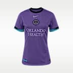 Jersey Nike Dri-FIT de la NWSL tipo réplica para mujer Barbra Banda Orlando Pride visitante Stadium