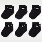 Nike Swoosh Baby Ankle Socks (6 Pairs)