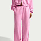 Nike Studio Fleece Medium Weight Women's Mid-Rise Wide-Leg Trousers