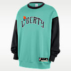 New York Liberty Court Origins Nike Women's WNBA Fleece Crew-Neck Sweatshirt