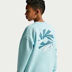 Erling Haaland Club Fleece Big Kids' Nike Soccer Oversized Crew-Neck