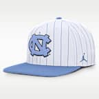North Carolina Primetime Pin Stripe 2-Tone Men's Jordan Brand Dri-FIT College Adjustable Hat