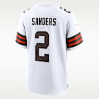 Jersey Nike de la NFL Game para hombre Shedeur Sanders Cleveland Browns