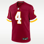 Jersey Nike de la NFL Game para hombre Luke McCaffrey Washington Commanders